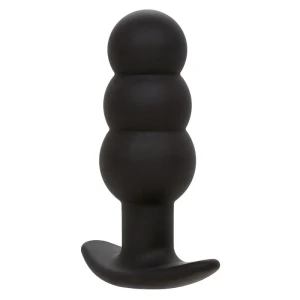 CALEXOTICS - ROCK BOTTOM PLUG ANAL COM ESFERAS 10 VIBRAÃÃES SILICONE PRETO